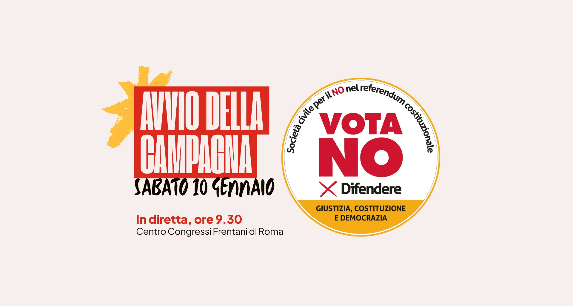 Referendum sulla Giustizia, al via la campagna per il No