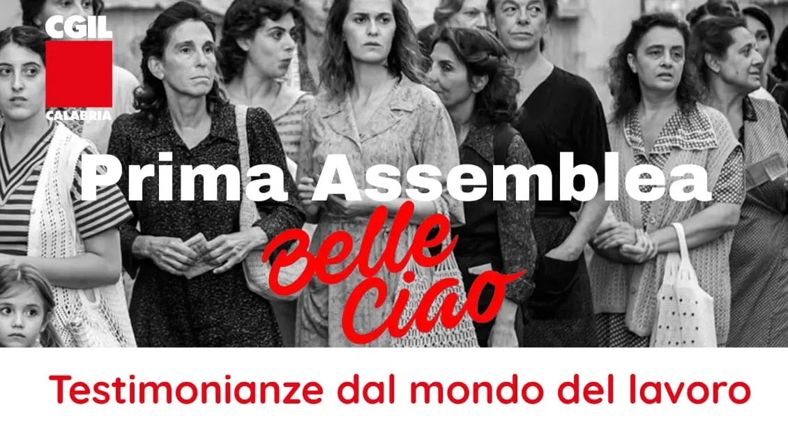 Prima assemblea Belle Ciao della Cgil Calabria
