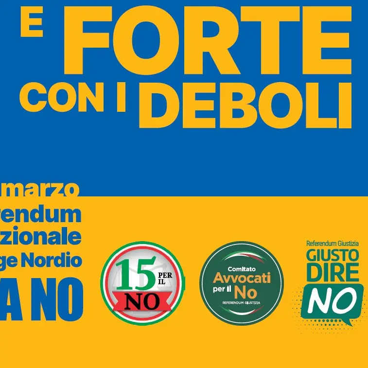 Materiali grafici Referendum 22 e 23 marzo, Perché votare ‘No’ alla Legge Meloni-Nordio