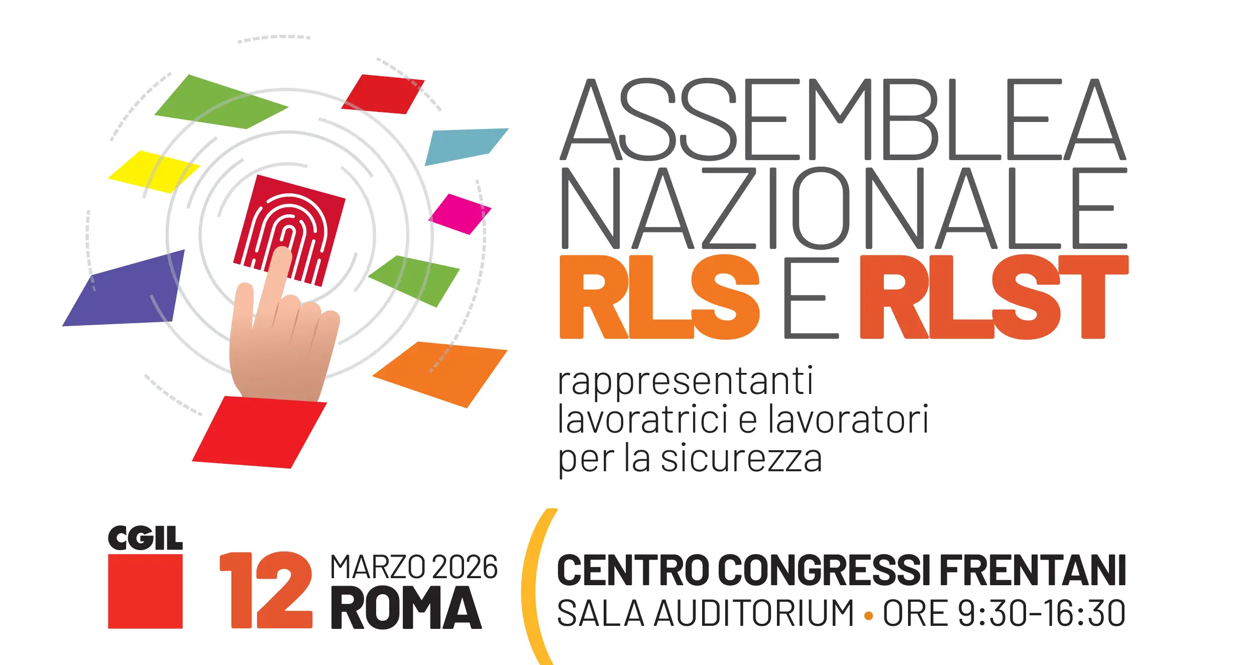 Assemblea nazionale RLS e RLST rappresentanti lavoratrici e lavoratori per la sicurezza
