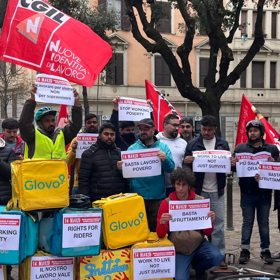 Rider: Cgil, oltre 30 piazze per chiedere più salari e tutele