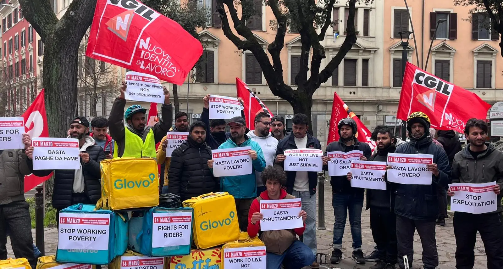 Rider: Cgil, oltre 30 piazze per chiedere più salari e tutele