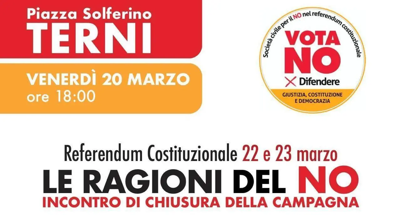 Le ragioni del NO. Incontro di chiusura della campagna