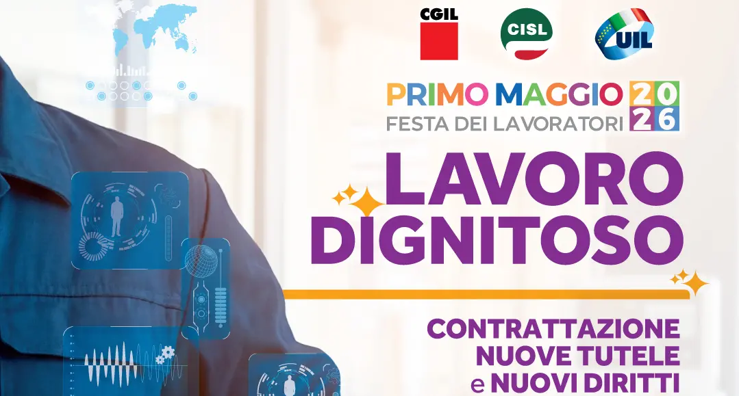 Primo Maggio 2026: a Marghera i comizi di Landini, Fumarola e Bombardieri