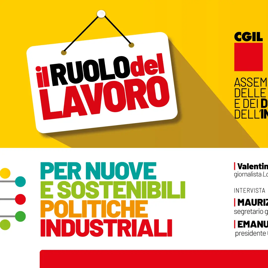 Lavoro: Cgil, 23 aprile a Roma Assemblea nazionale delegati industria. Confronto Landini - Orsini