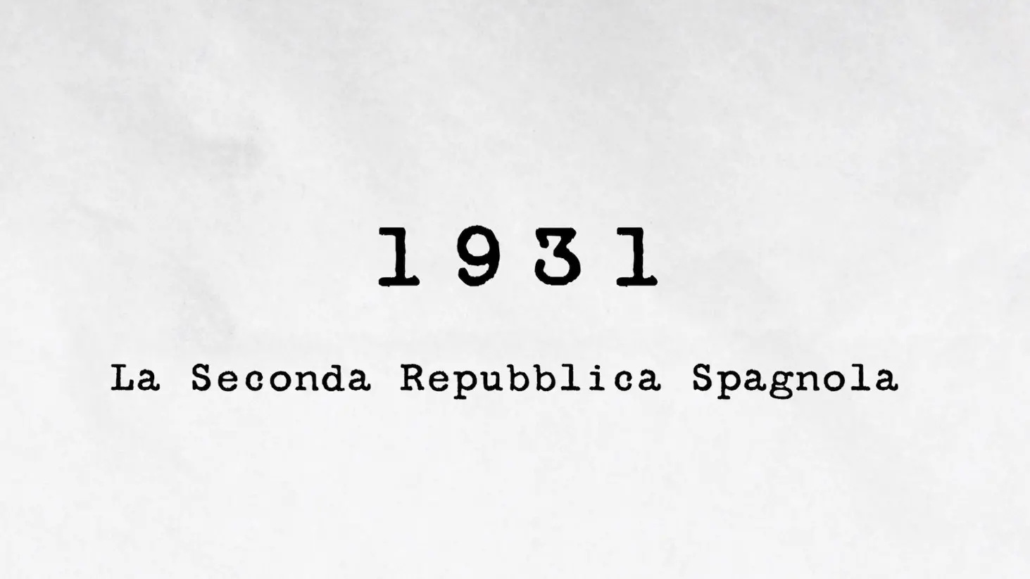 1931 - La seconda repubblica spagnola