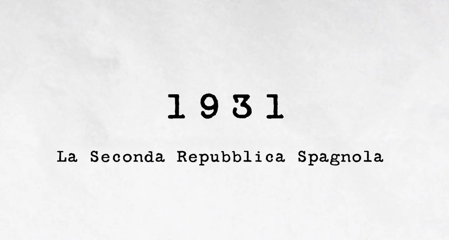 1931 - La seconda repubblica spagnola