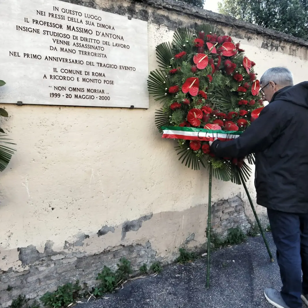 Landini alla commemorazione di D’Antona nel 27° anniversario dell'omicidio