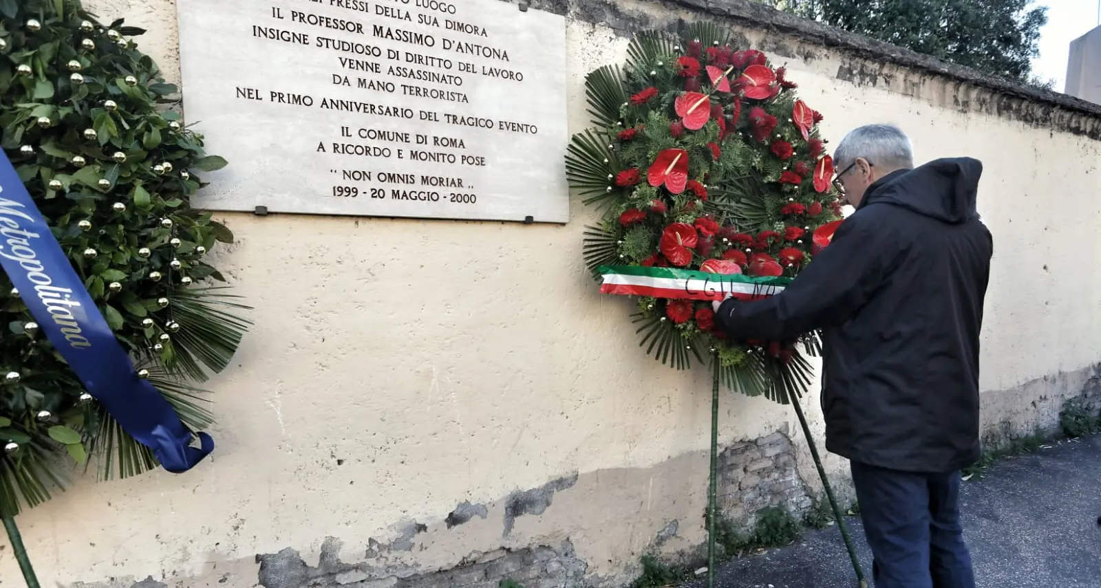 Landini alla commemorazione di D’Antona nel 27° anniversario dell'omicidio