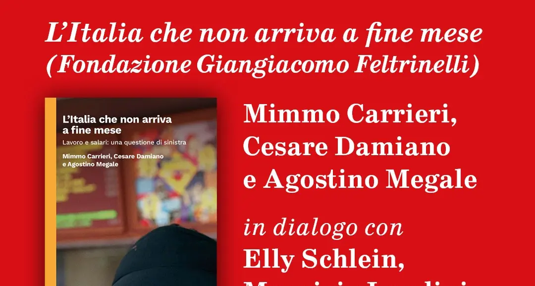 Presentazione del libro ‘L’Italia che non arriva a fine mese’