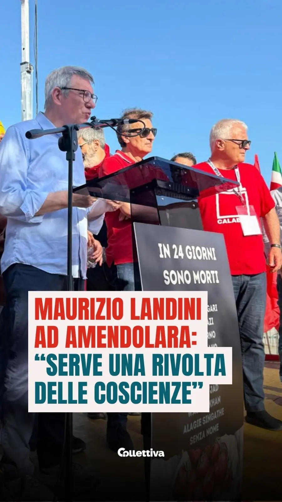 Landini: “Serve una rivolta delle coscienze”