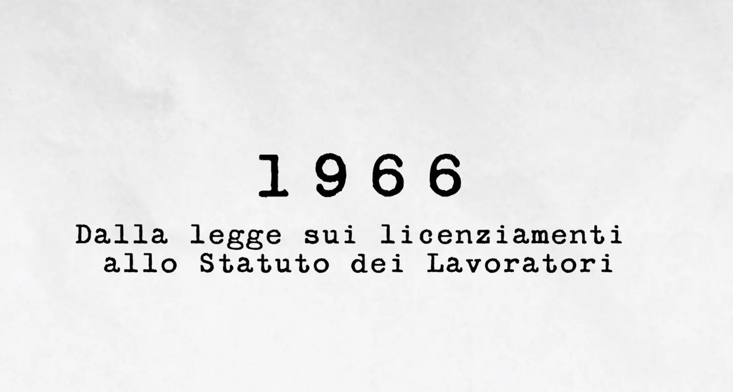 1966 - Dalla legge sui licenziamenti allo statuto dei lavoratori