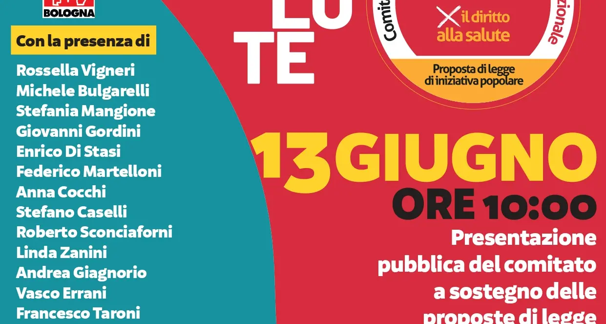 Salute e appalti: presentazione pubblica del comitato a sostegno delle proposte di legge di iniziativa popolare promosse della Cgil