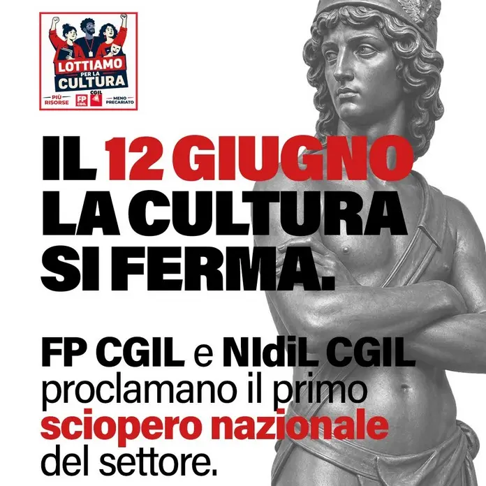 Sciopero della cultura: Landini, lavoratori chiedono dignità e tutele
