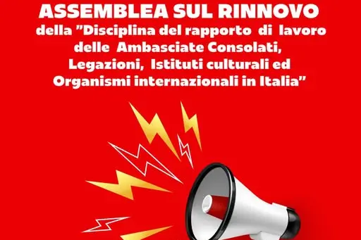 Ambasciate e Consolati, assemblea CGIL Roma e Lazio sul nuovo contratto 2026-2028