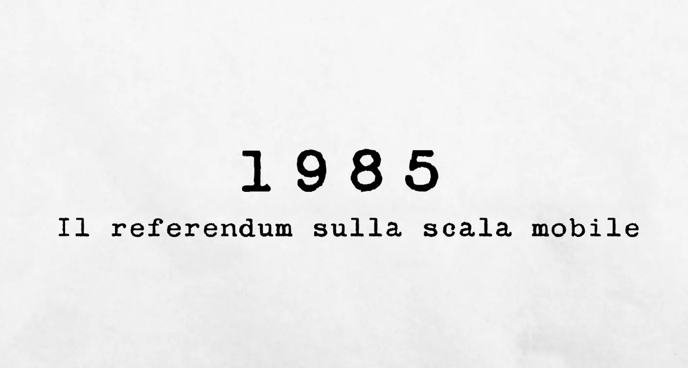 1985 - Il referendum sulla scala mobile