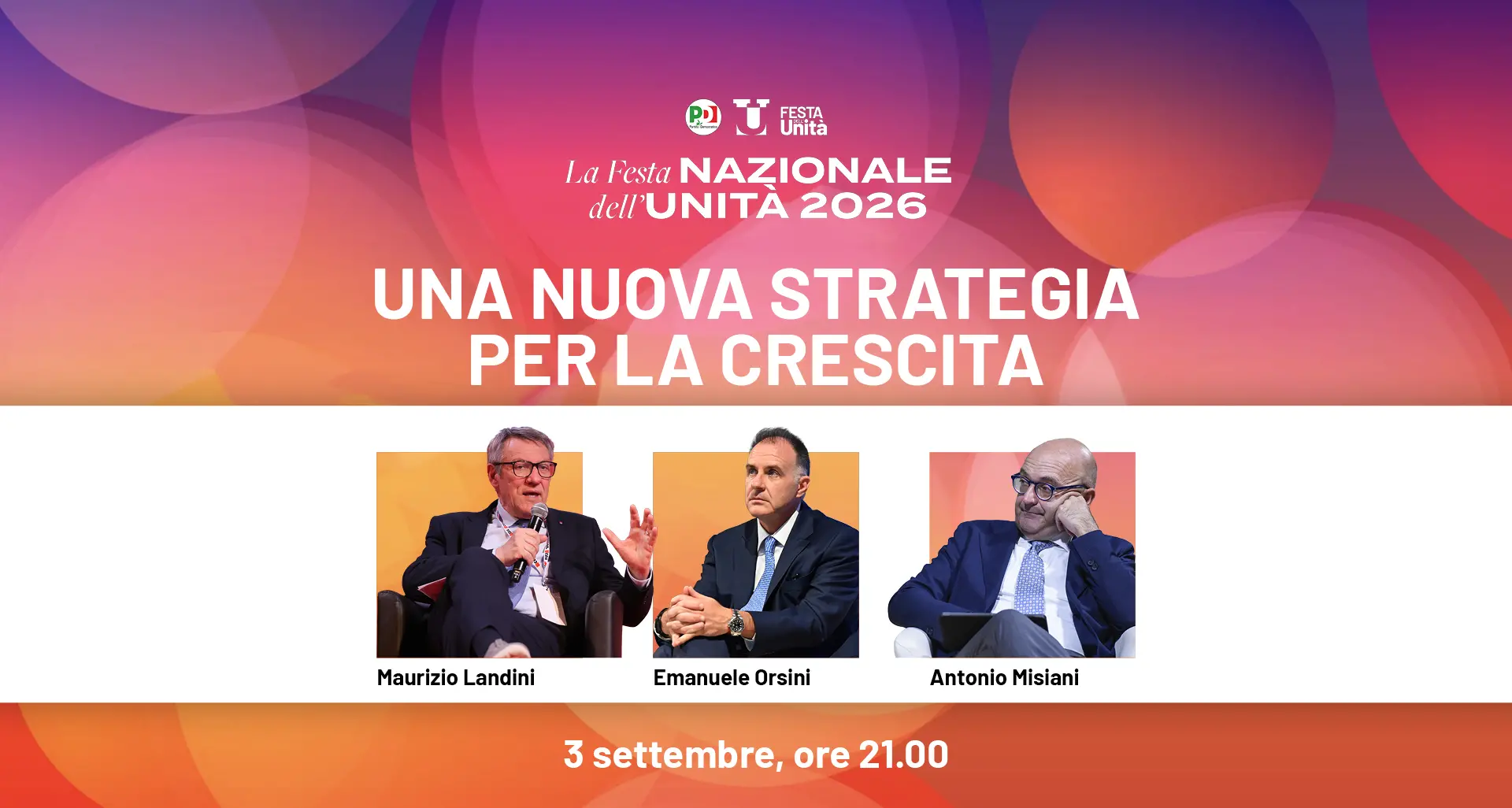 Landini-Orsini, il confronto alla Festa dell’Unità
