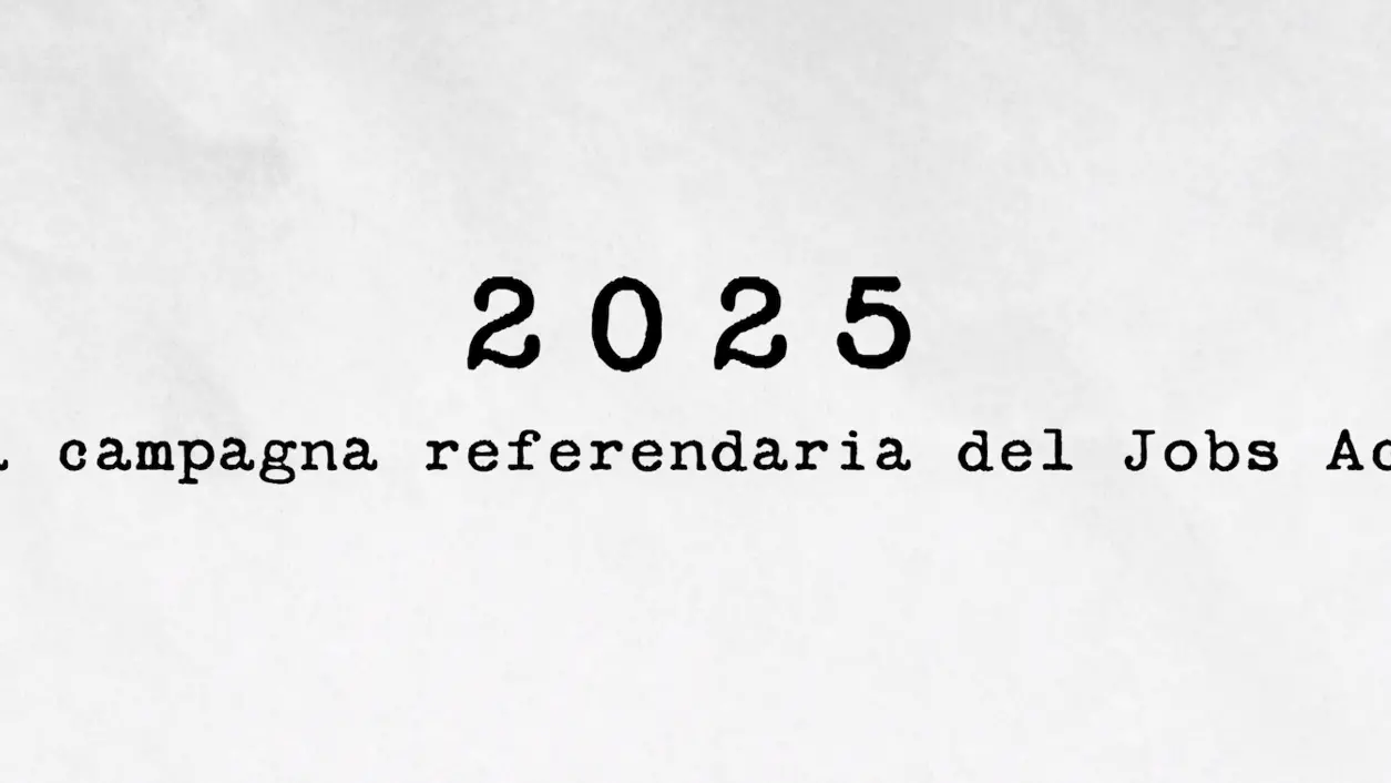 2025 - La campagna referendaria del Jobs Act