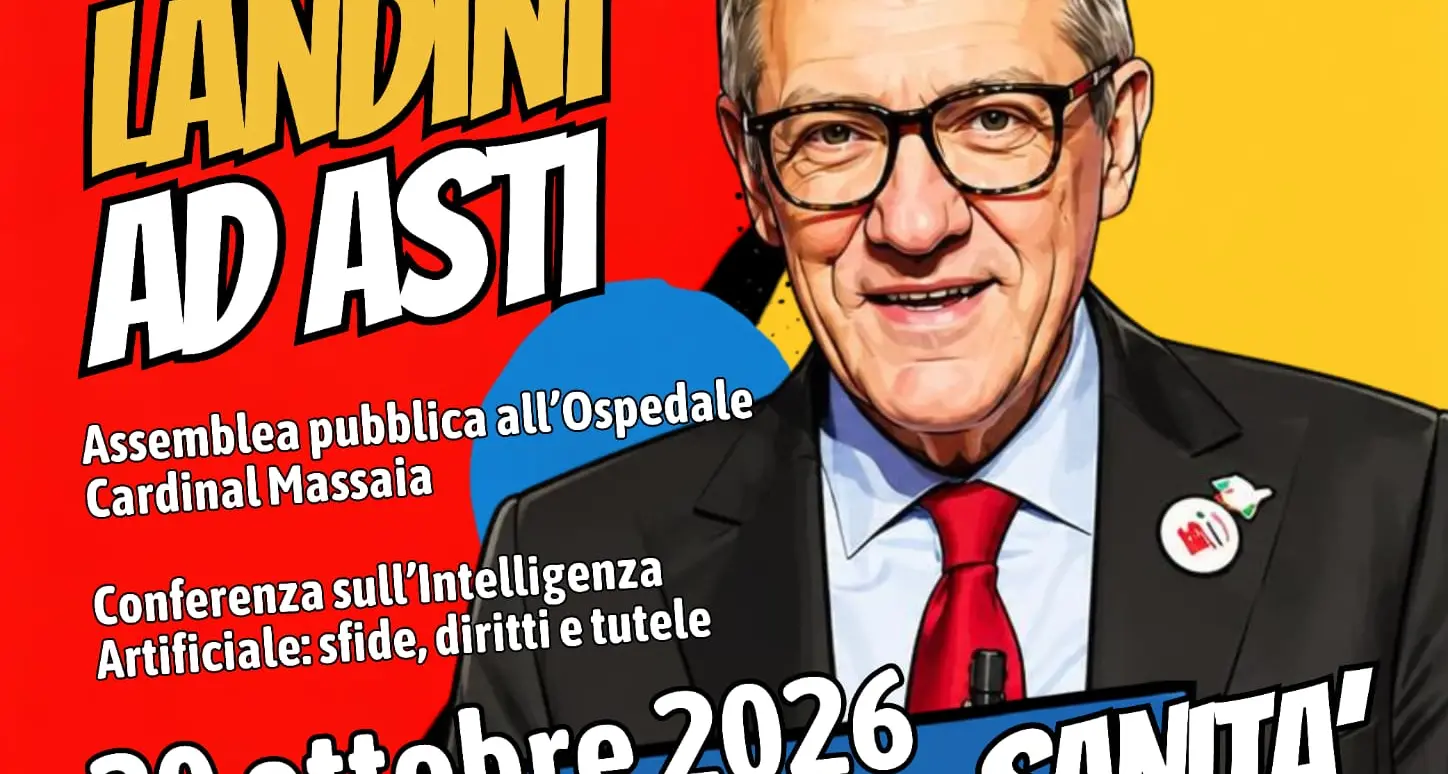Assemblea pubblica e conferenza sull’IA ad Asti con Landini