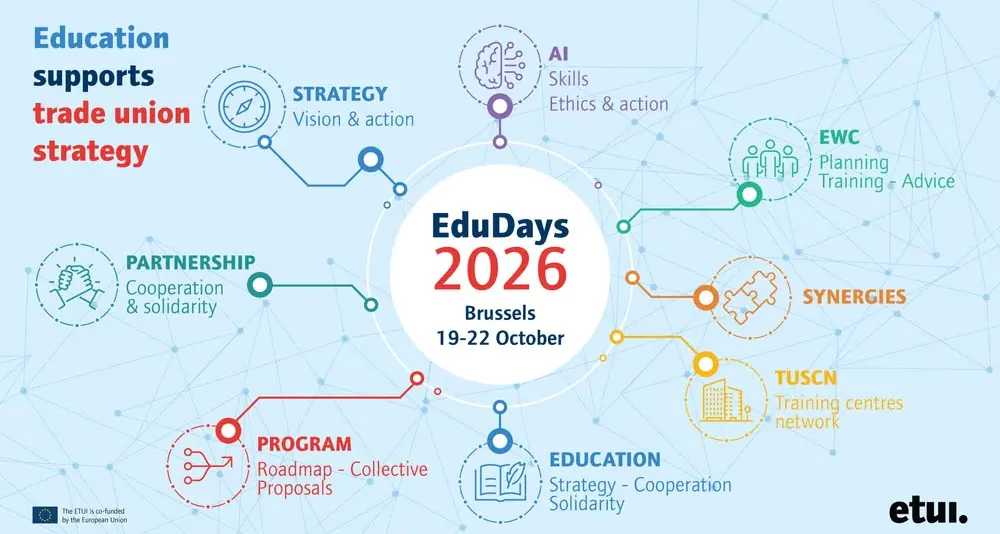 EDUDAYS 2026: formazione sindacale europea, le priorità per il futuro