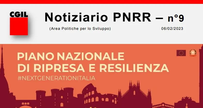 Newsletter \"Notiziario PNRR\" - Numero 9