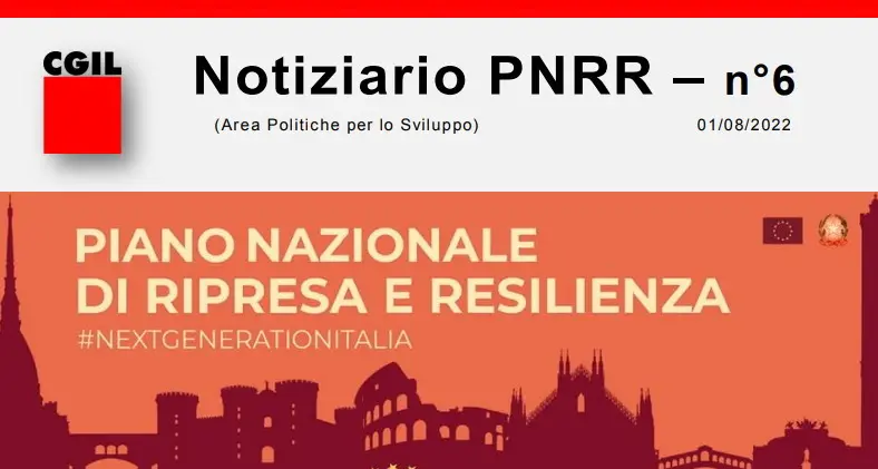 Newsletter 'Notiziario PNRR' - Numero 6