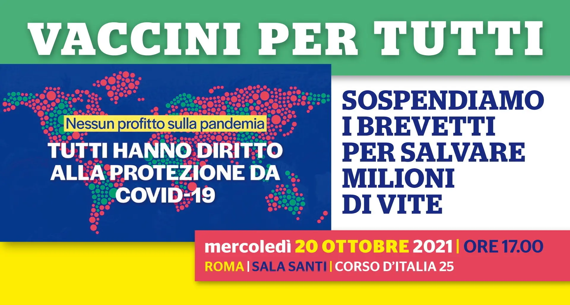 Vaccini: il 20 ottobre a Roma Conferenza nazionale di Right2Cure con Landini
