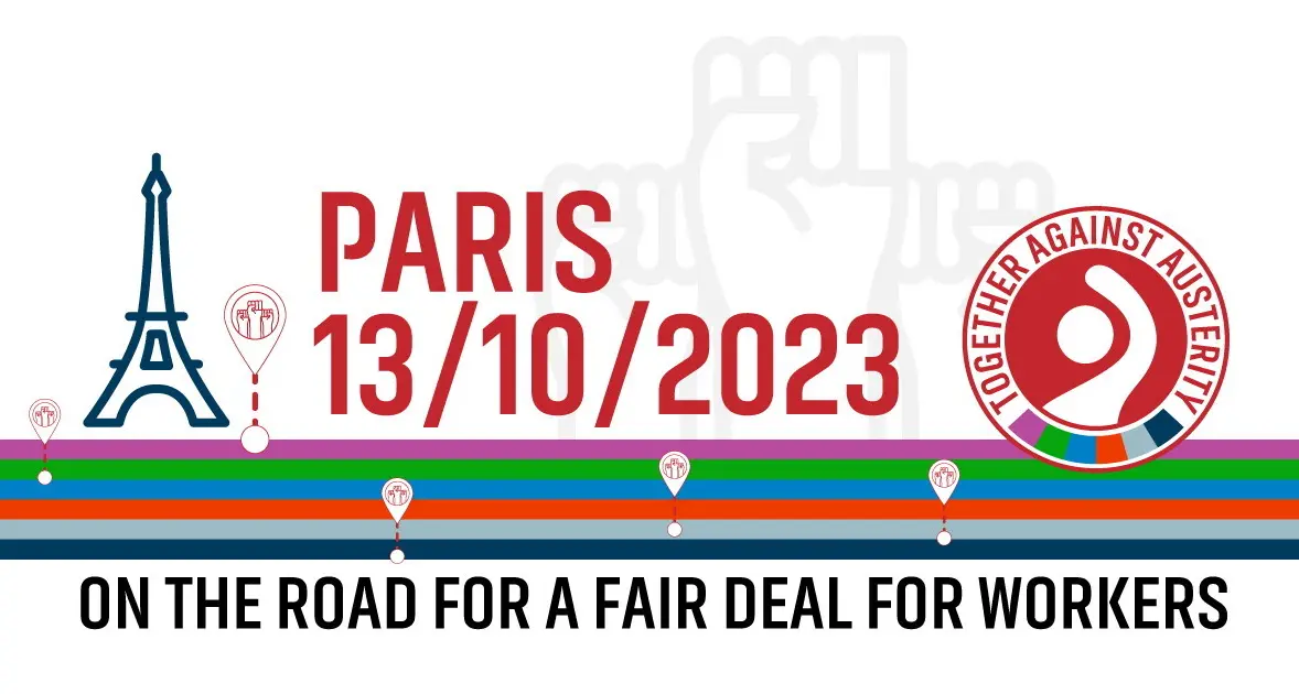 Continua la mobilitazione europea con la manifestazione sindacale di Parigi del 13 ottobre
