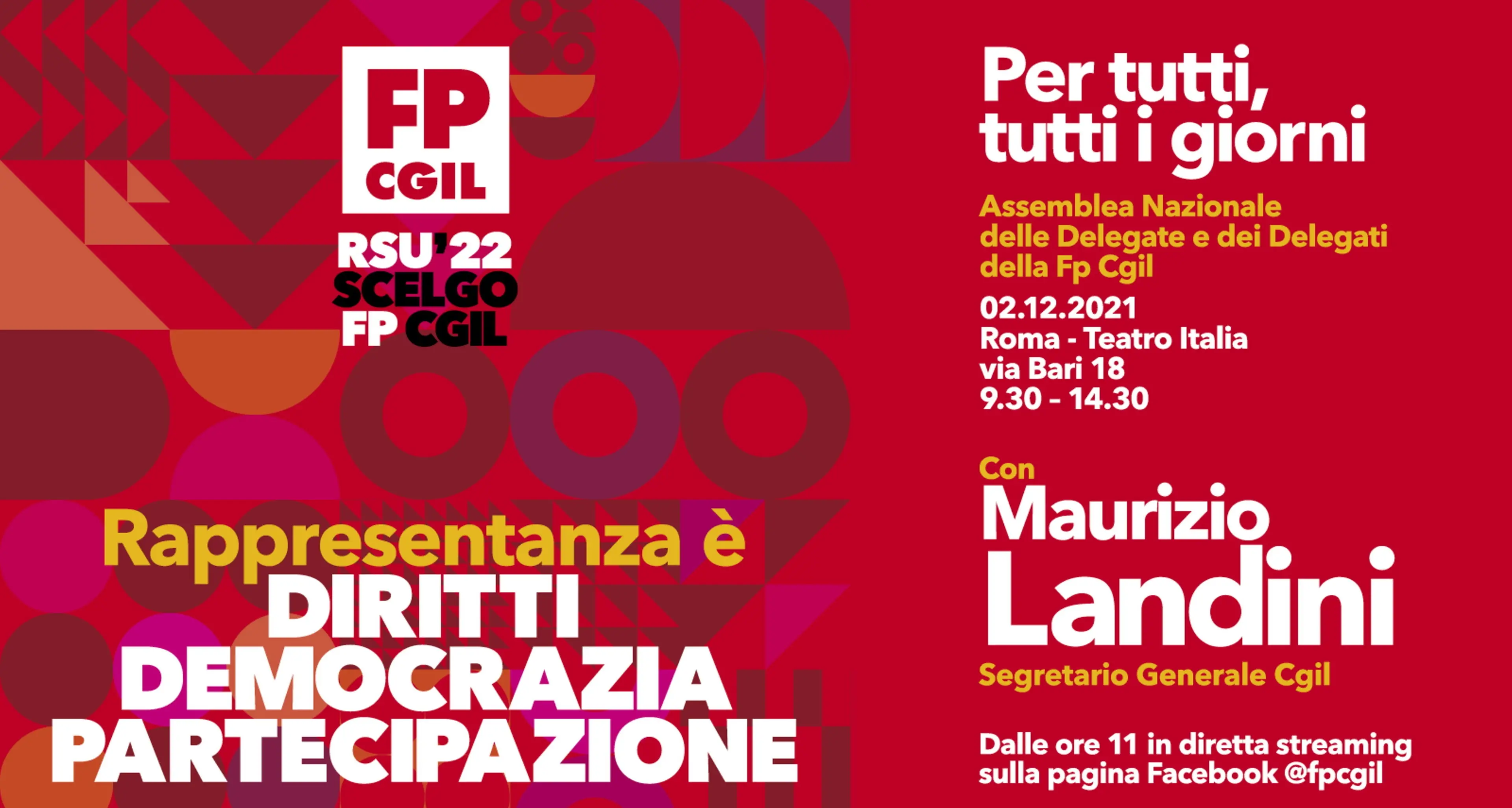 FP CGIL, 2 dicembre a Roma iniziativa su Rsu Pubblico Impiego con Landini