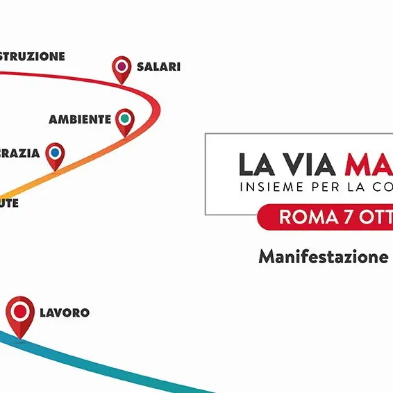 'La Via Maestra' appello per la manifestazione nazionale del 7 ottobre a Roma