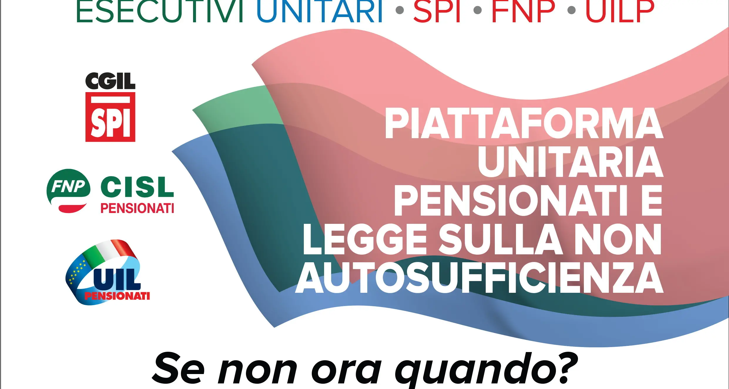 Iniziativa unitaria \"Piattaforma pensionati e percorso Legge non autosufficienza. Se non ora quando?\" Partecipa Maurizio Landini