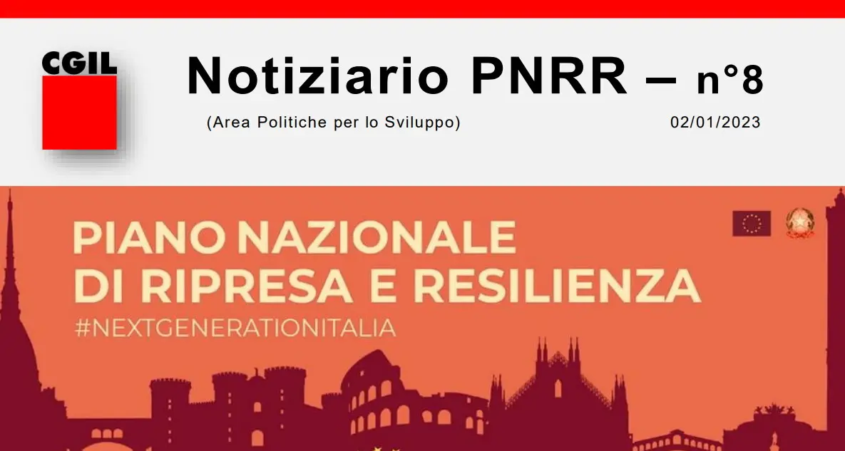Newsletter \"Notiziario PNRR\" - Numero 8