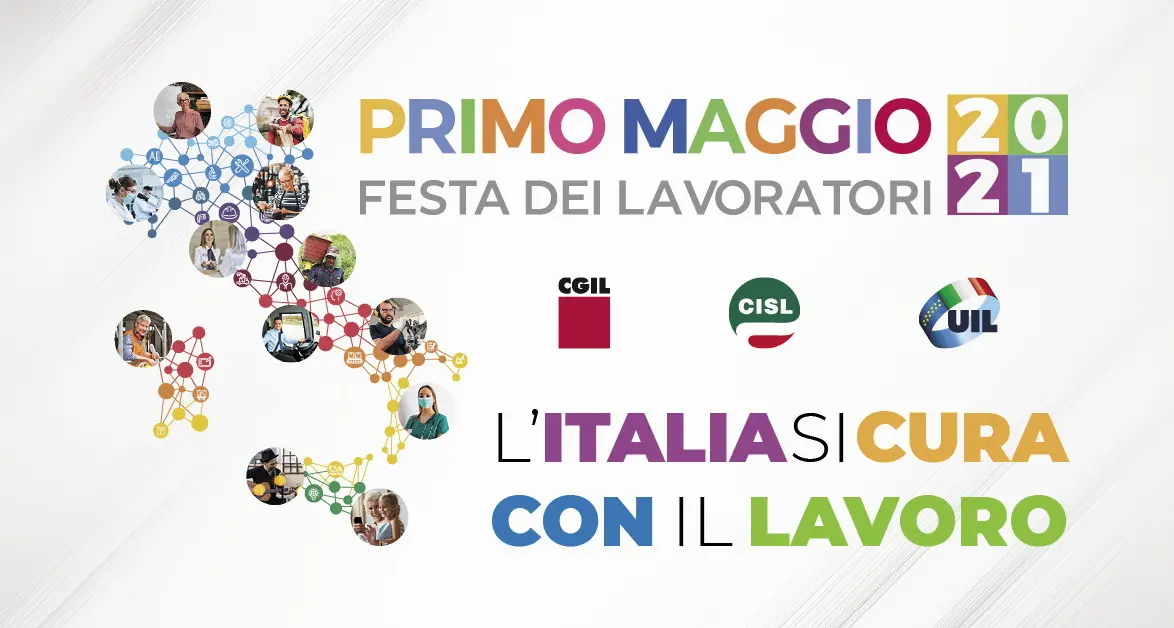 Primo maggio: Cgil, Cisl, Uil ‘L’Italia Si Cura con il lavoro’