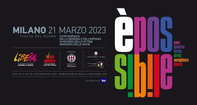Il 20 e 21 marzo iniziative a Milano per la XVIII giornata della memoria e dell’impegno delle vittime delle mafie