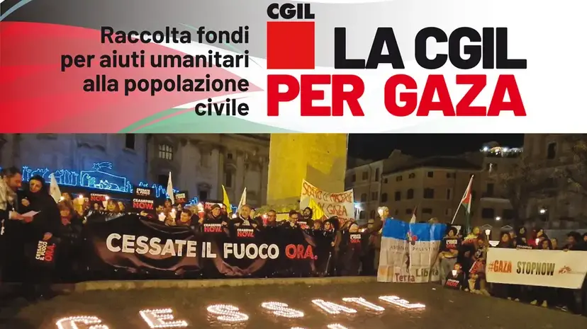 Raccolta fondi CGIL per Gaza