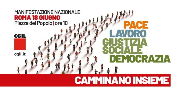 Cgil, 18 giugno manifestazione nazionale in Piazza del Popolo a Roma