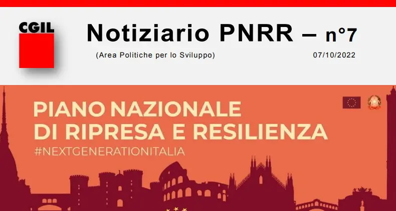 Newsletter \"Notiziario PNRR\" - Numero 7