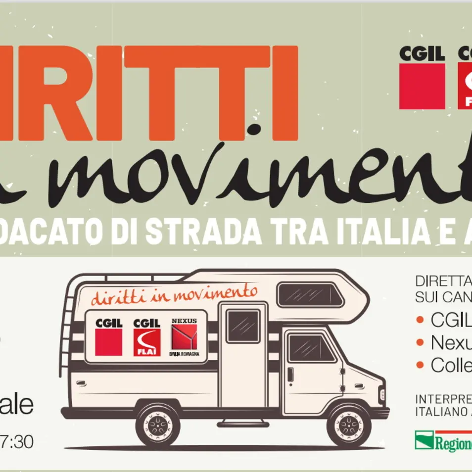 Cgil, Flai e Nexus Emilia Romagna iniziativa ‘Diritti in movimento: il sindacato di strada tra Italia e Africa’