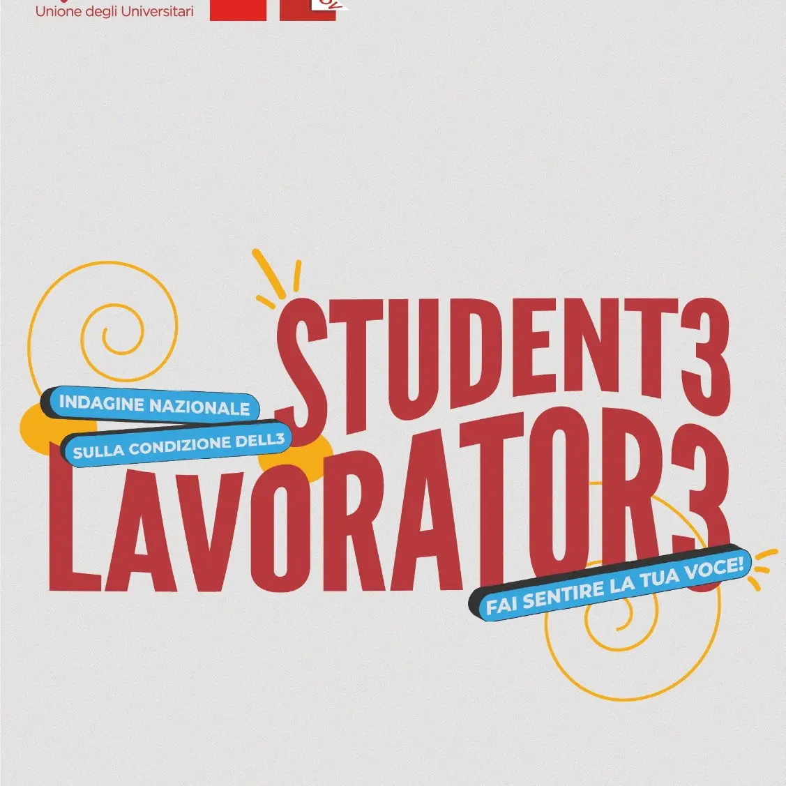 UDU in collaborazione con CGIL e FDV lancia un'inchiesta sull3 student3 lavorator3. Compila il questionario