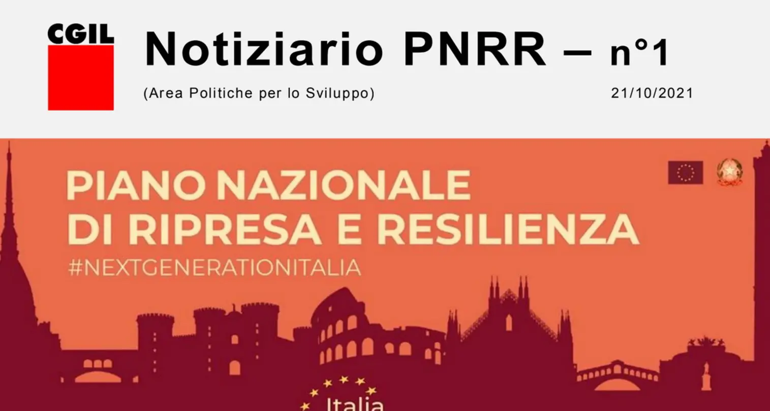 Newsletter \"Notiziario PNRR\" - primo numero